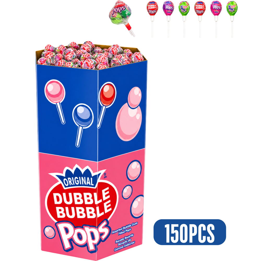 Dubble Bubble Bunch Pop 6pk 150 pcs