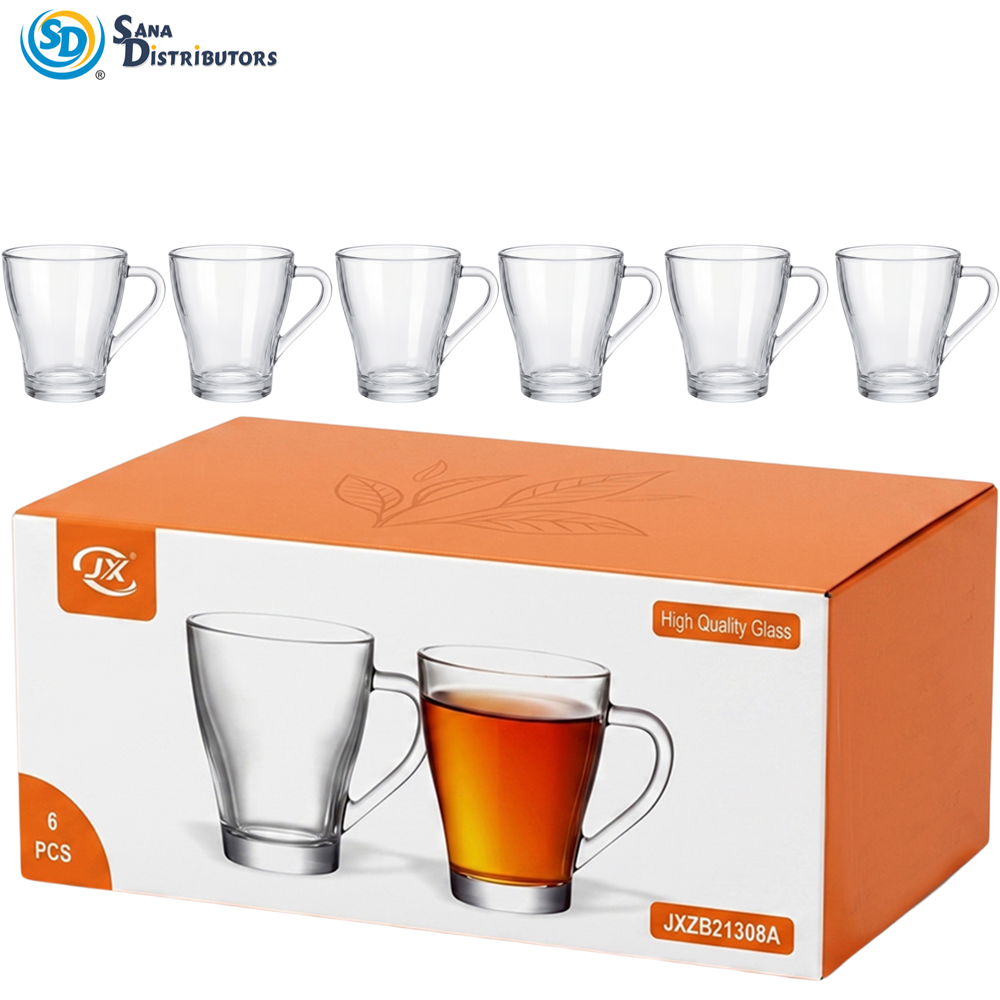 Glass Tea Set 6 pcs