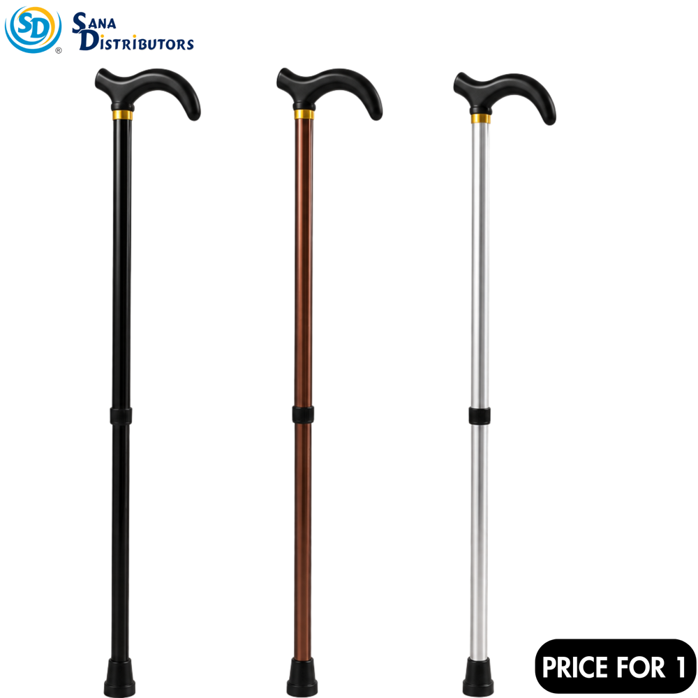 Aluminium Walking Cane Assorted Colours 35"