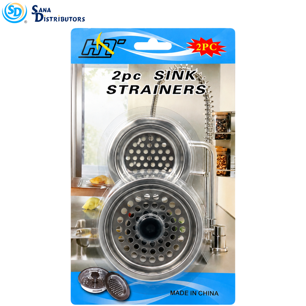 Sink Strainer 2 pcs Big Hole Clear