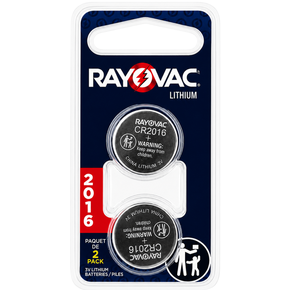 Rayovac Lithium CR2016 2 pcs