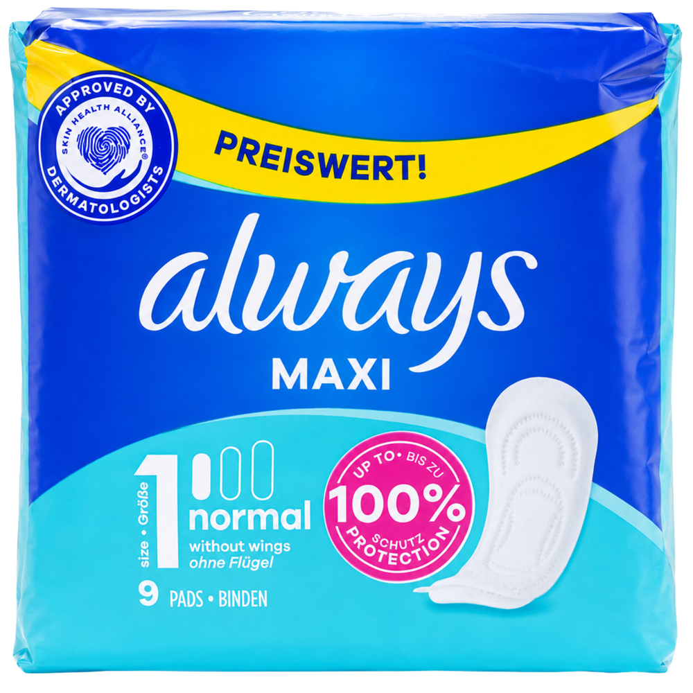 Always Maxi Normal 9 pcs
