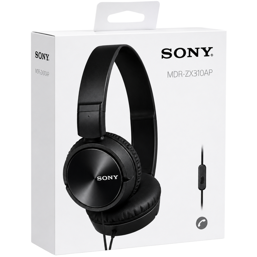 Sony Headphone MDR-ZX310AP Black (refurbished)