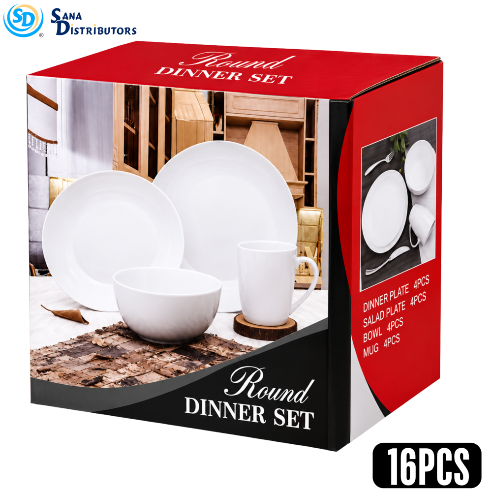 Porcelain Dinner Set-round 16 pcs