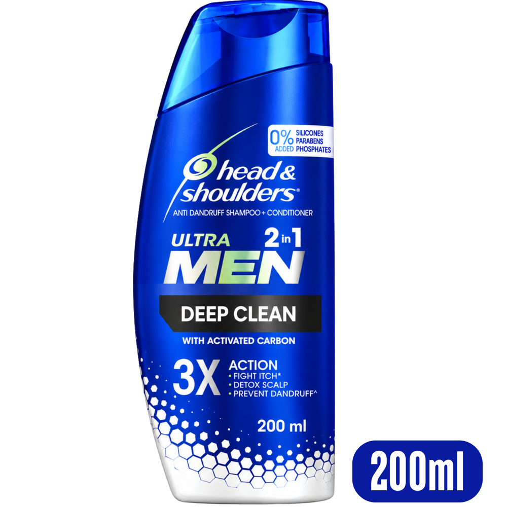 Head & Shoulders Ultra Men 2IN1 Shampoo - Deep Clean 200 mL