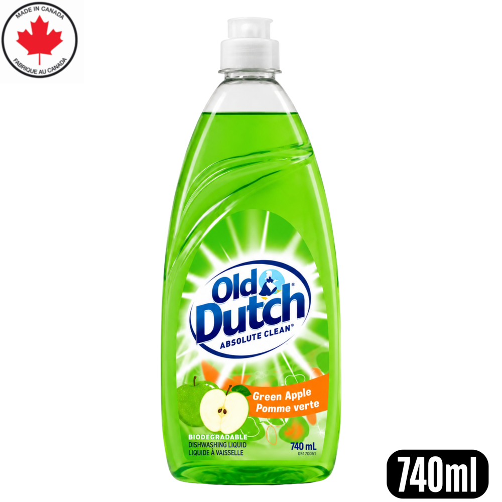 Old Dutch Liquid Dish Green Apple 740 mL