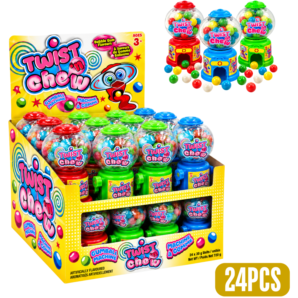 Twist & Chew Gumball Machine 30 g [ex: 03/27]