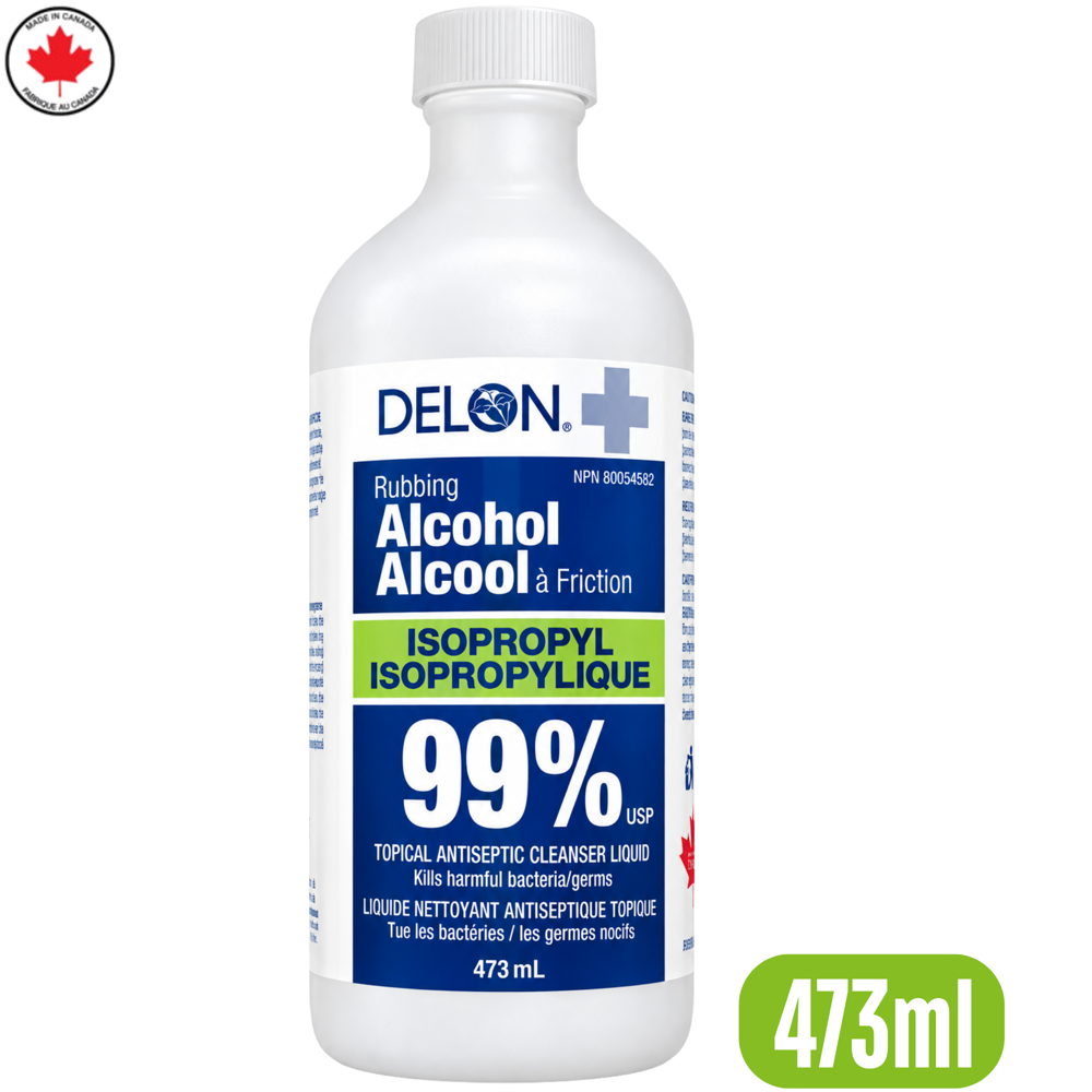 Delon 99% Rubbing Alcohol 473 mL