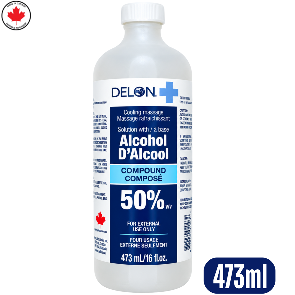Delon 50% Rubbing Alcohol 473 mL