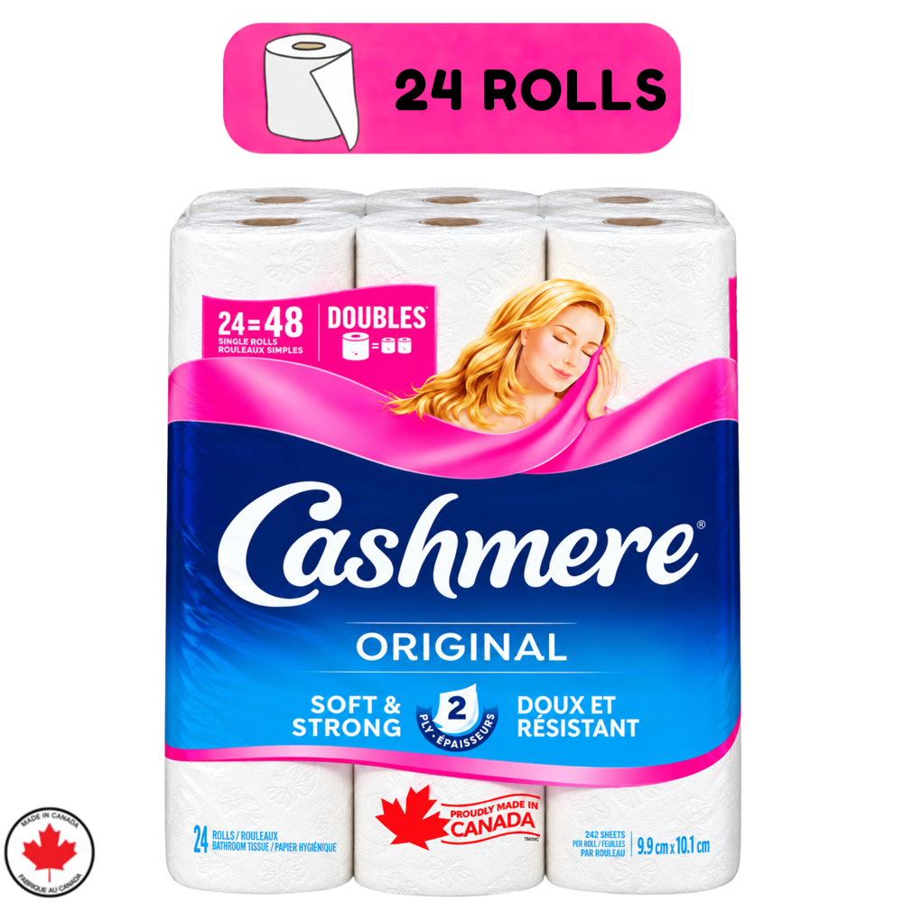 Cashmere Bath Tissue 2-ply 24=48 Rolls [242 Sheets]