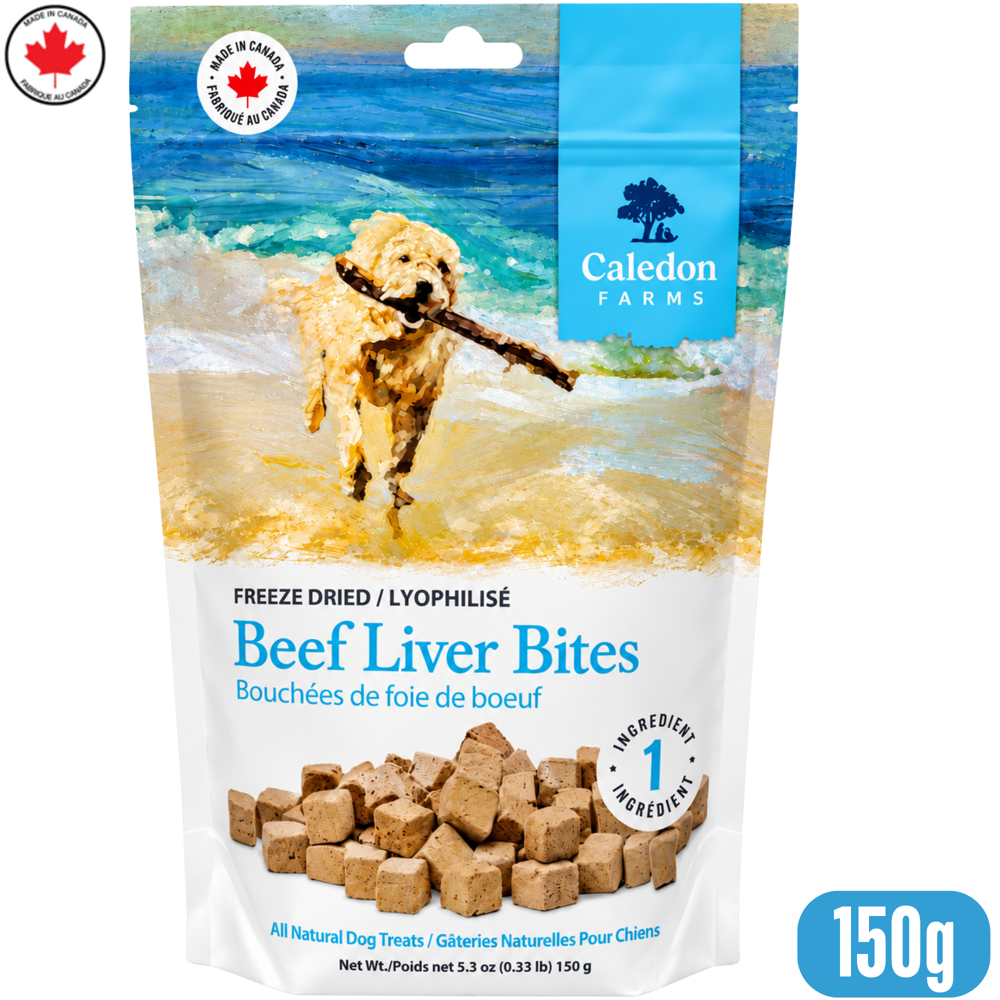 Caledon Farms Freeze Dried Beef Liver Bites 150 g
