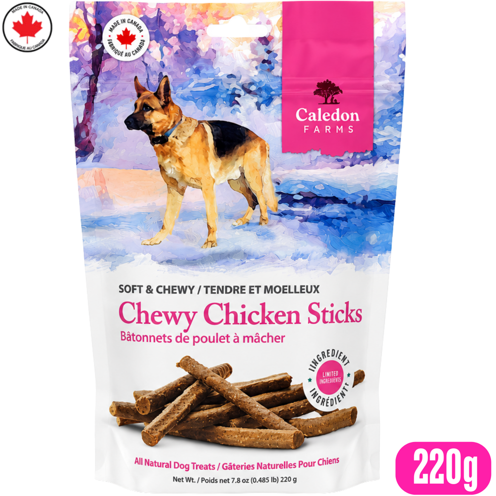 Caledon Farms Soft & Chewy Chicken Sticks 220 g