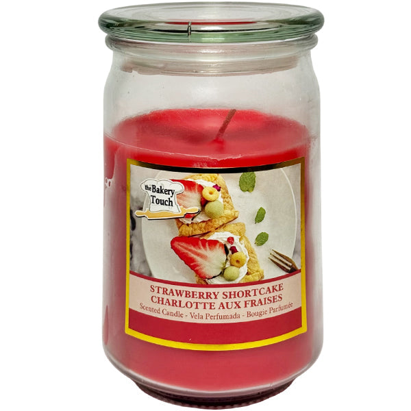 Bakery Shop Strawberry Shortcake Jar Candle 15 oz