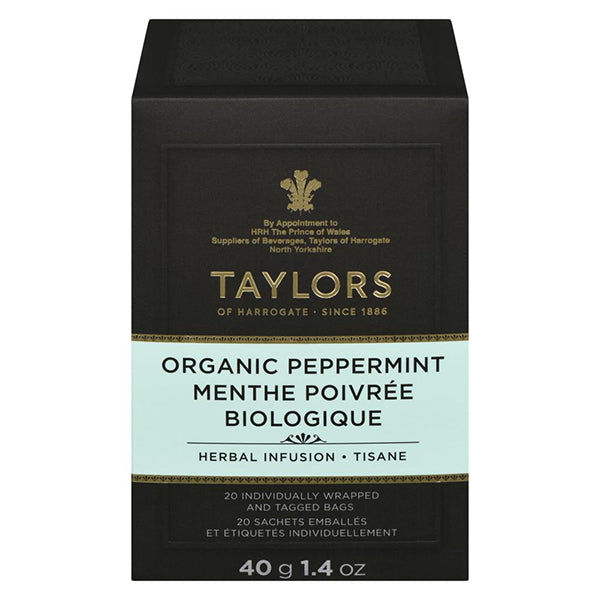 Taylors of Harrogate Organic Peppermint Tea 50 g 20-Pack