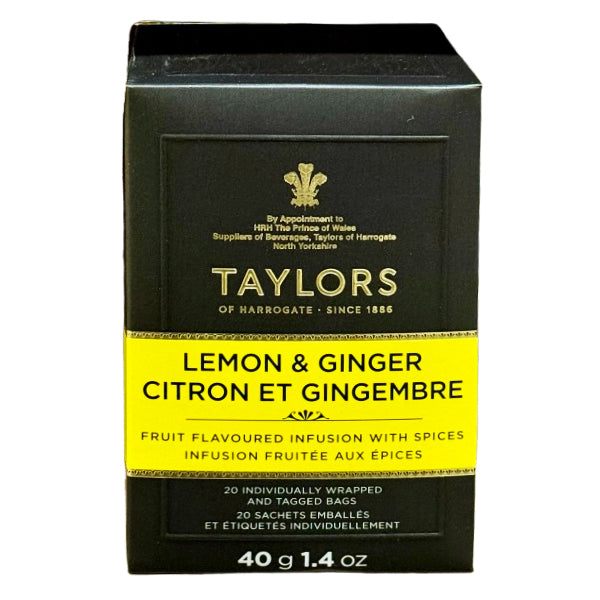 Taylors of Harrogate Lemon & Ginger Tea 50 g 20-Pack