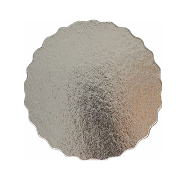 Enjay Silver Scalloped Cake Board 9in 100 ct