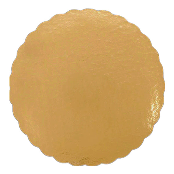 Enjay Gold Scalloped Cake Board 12in 100 ct