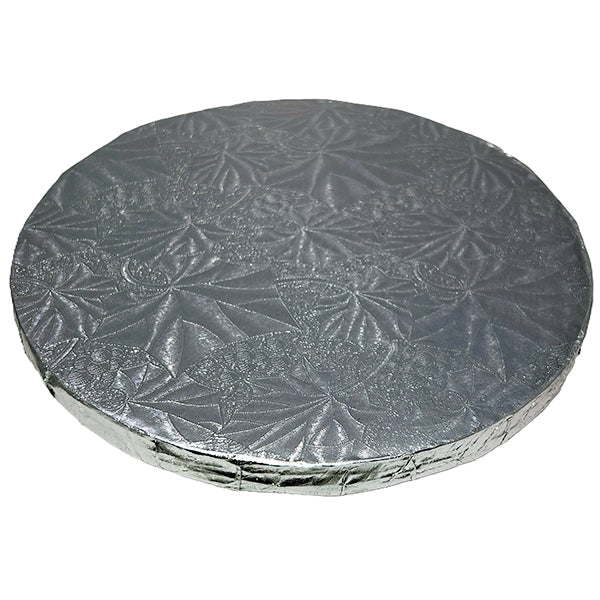 Enjay 12"round X 1/2" Silver Drum Cake Board 12 ct
