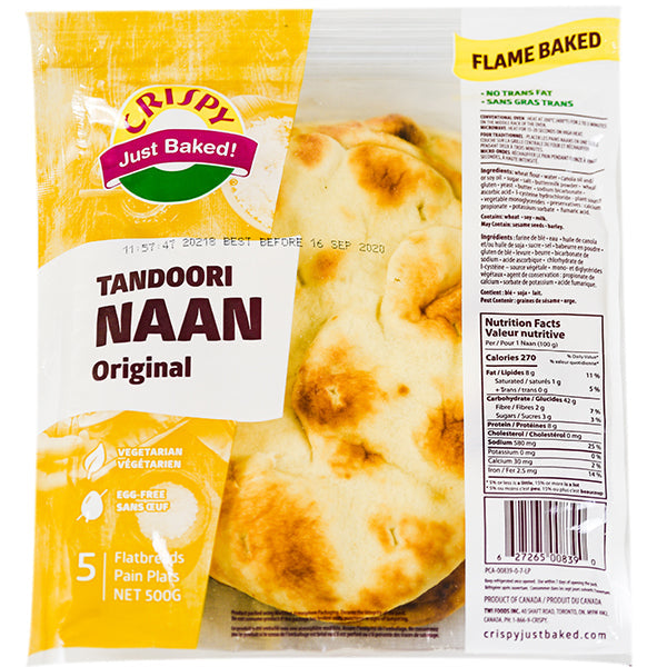 Crispy Naan Tandoori Plain 5-Pack 500 g