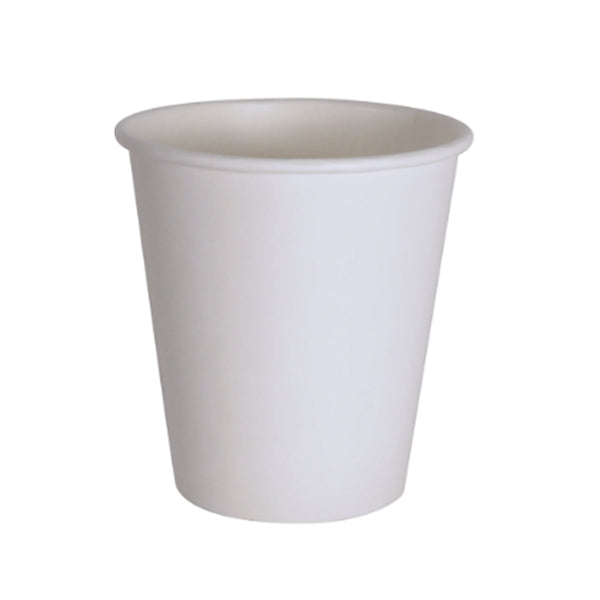 Maher 8 oz White Squat Paper Cup 50-Pack