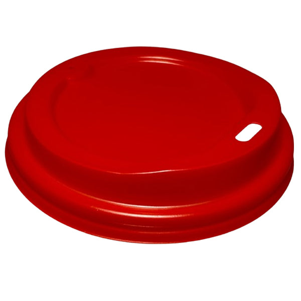 Maher Products Dome Lids Red 8-24 oz 50-Pack