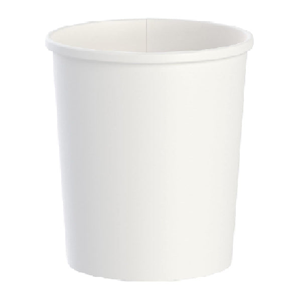 Maher 32 oz White Food Container Double Coated 25-Pack