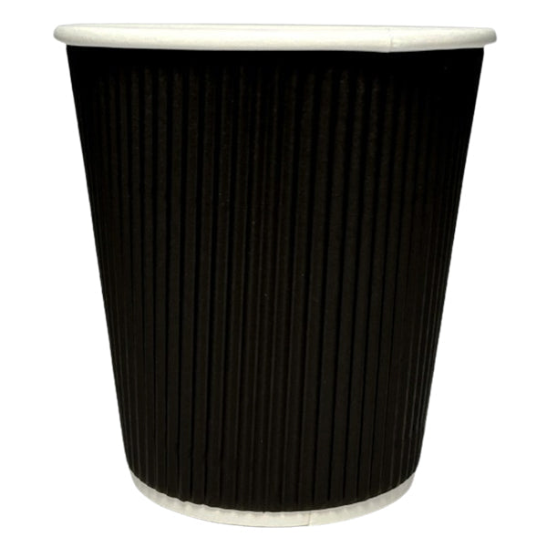 Maher Products 16 oz Black Ripple Wall Cup 25-Pack