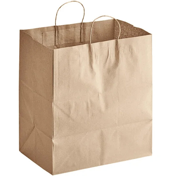Universal Green 10x14 Paper Kraft Handle Bag 200 ct