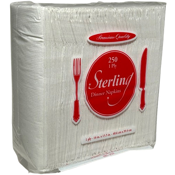 Sterling 1 Ply Dinner Napkins 250 ct