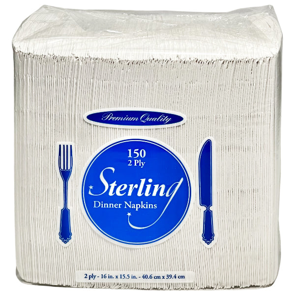 Sterling 2 Ply Dinner Napkins 150 ct