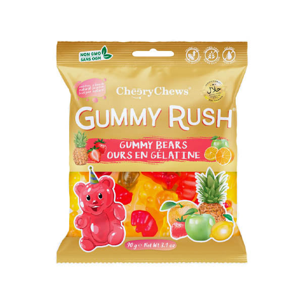 Cheery Chews Gummy Bears Mixed Flavors 90 g