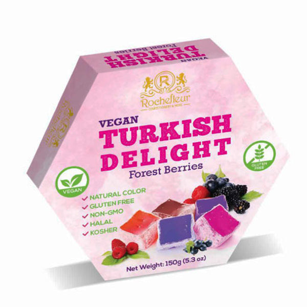 Rochefleur Vegan Turkish Delights Forest Berries 150 g