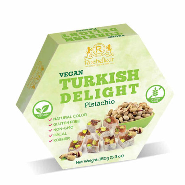 Rochefleur Vegan Turkish Delights Pistachio 150 g