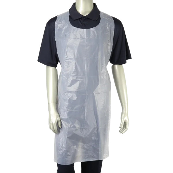 Safe-t Wear 46IN White Poly Aprons 100-Pack
