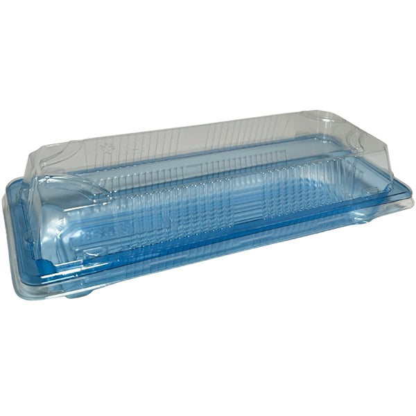 Bx Packaging 01 Clear Blue with Lids Sushi Trays 400 ct