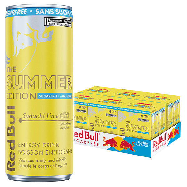 Red Bull Sudachi Lime Sugar Free 4x250 mL