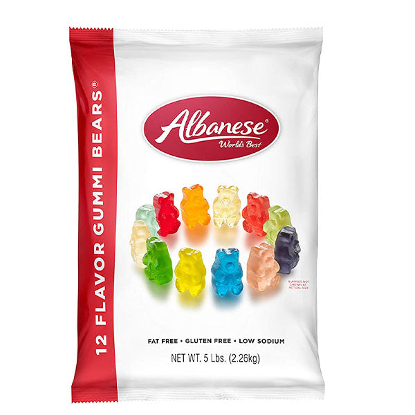 Albanese 12 Flavour Gummi Bears 5LB