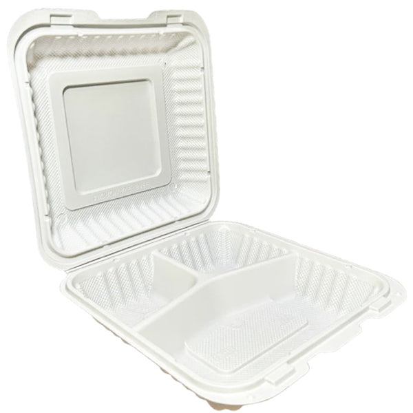 LR 7" 3-COMPARTMENT Hinged Container 150 ct