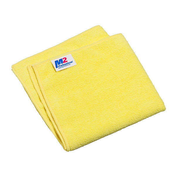 M2 Microfibre Cloth 16 Yellow 12 ct