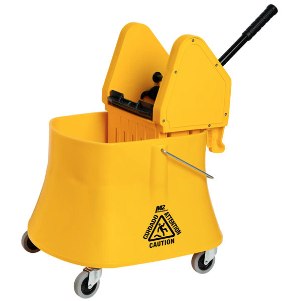 M2 Professional Cleaning 40QT-37 L Champ Heavy Duty Down Press Combo Yellow
