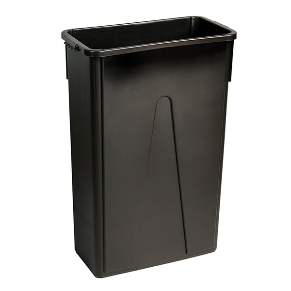 M2 Rectangular Slim Garbage Bin Black 23GAL