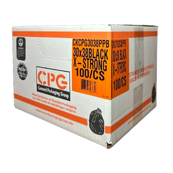 CPG X- Strong Black Garbage Bags 38 100-Pack