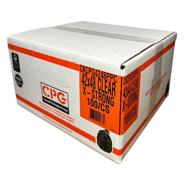 CPG X-strong Clear Garbage Bags 48 100-Pack