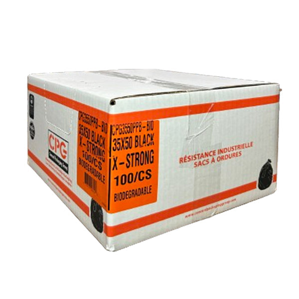 CPG Xstrong Black Biodegradable Bags 50 100-Pack