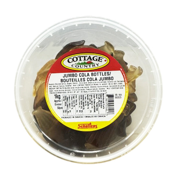 Cottage Country Jumbo Cola Bottles in Pail 1 kg