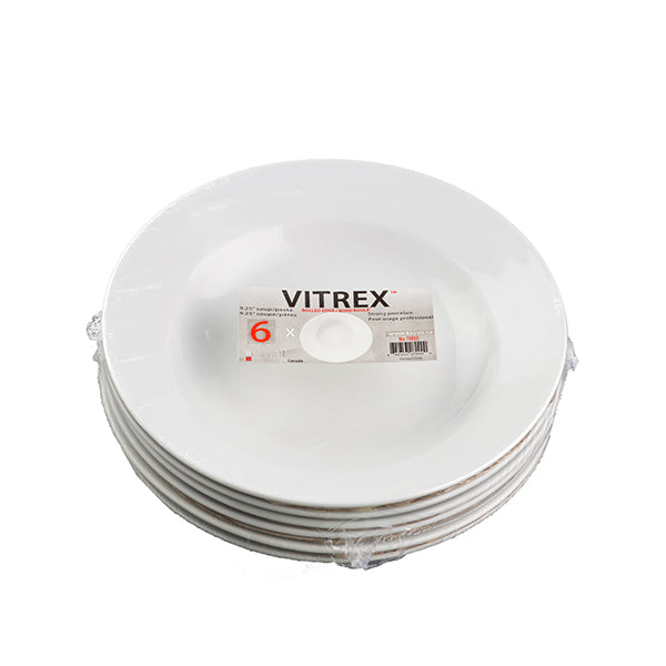 Vitrex Soup & Salad Plate 6-Pack