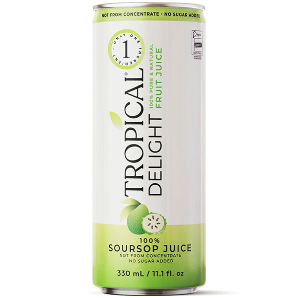 Tropical Delight Td Soursop Juice 100% Can 330 mL