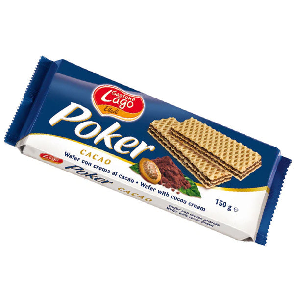 LAGO Poker Wafer Cocoa 150 g