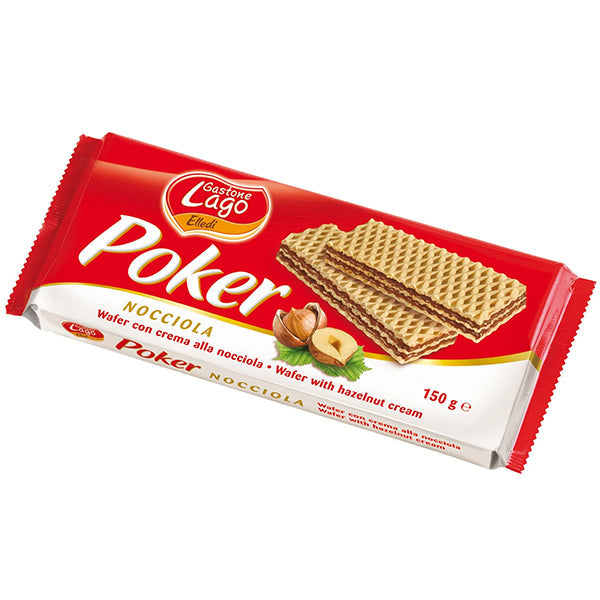 LAGO Poker Wafer Hazelnut 150 g
