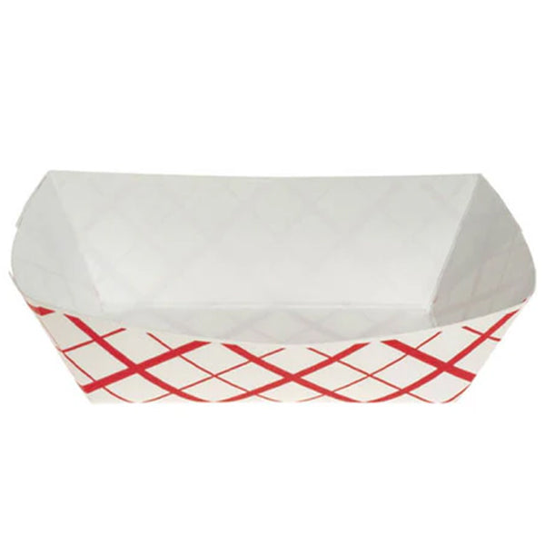 Southland Food Tray 1LB Red Check 250 ct